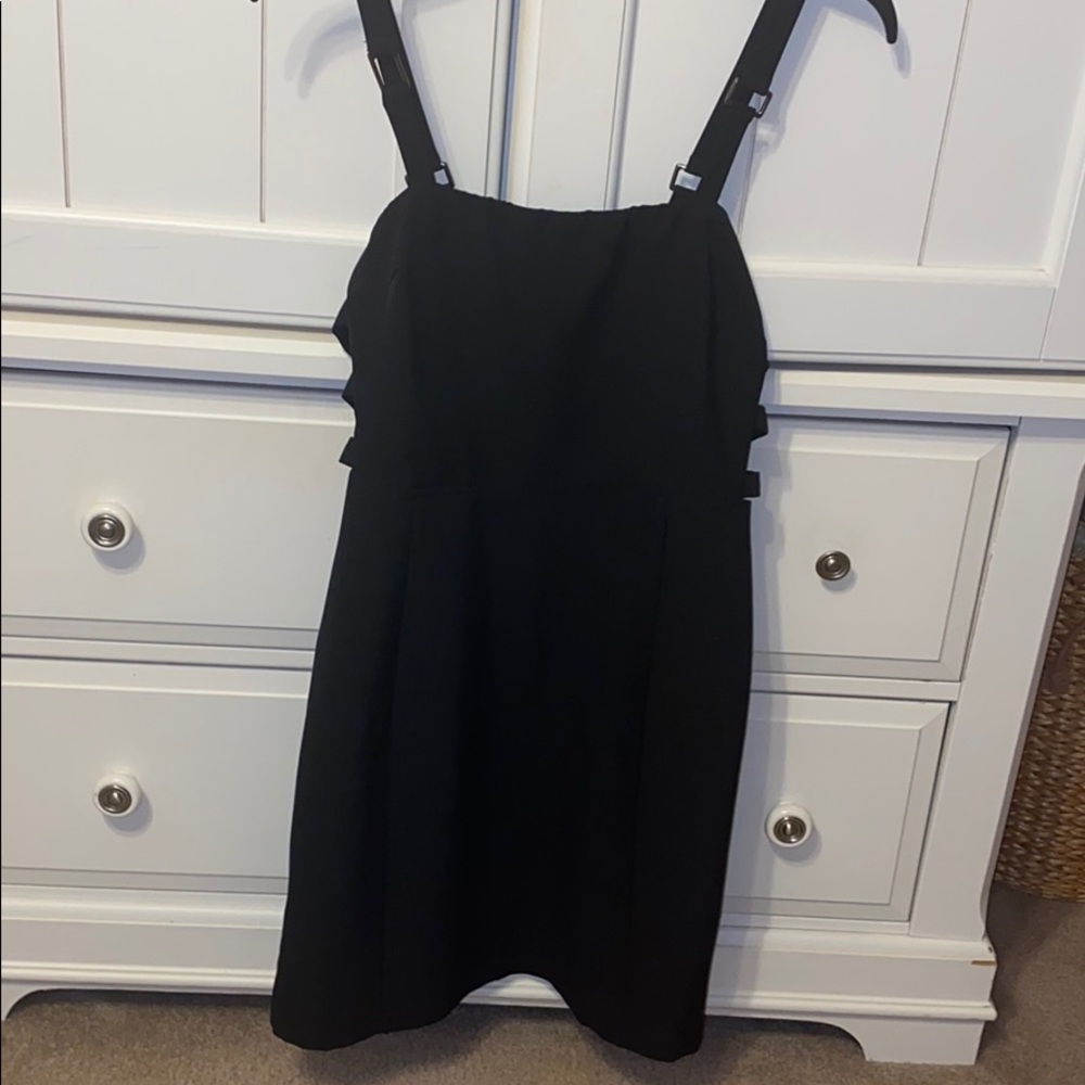 Black mini dress